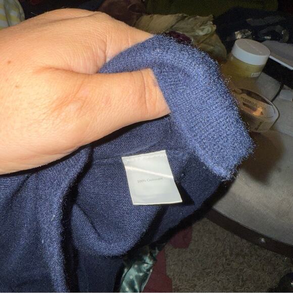 PURE COLLECTION cashmere back button quiet luxury classic sweater 10 - Picture 3 of 6